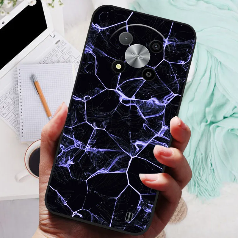 Lion & Wolf Black Silicone Soft Back Cover - 2023 Protective Shell