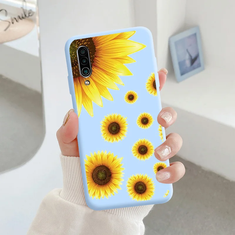 For Meizu 16xs Protective Shell Silicone Soft Shell Phone Case Candy Color Case Fashion Silicone Color Chrysanthemum cases for meizu Cases For Meizu