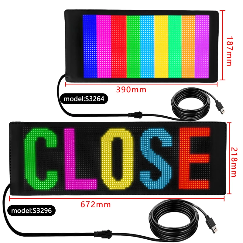 Led Flexible Bildschirm Auto LED Display Farbe Auto Heckscheibe