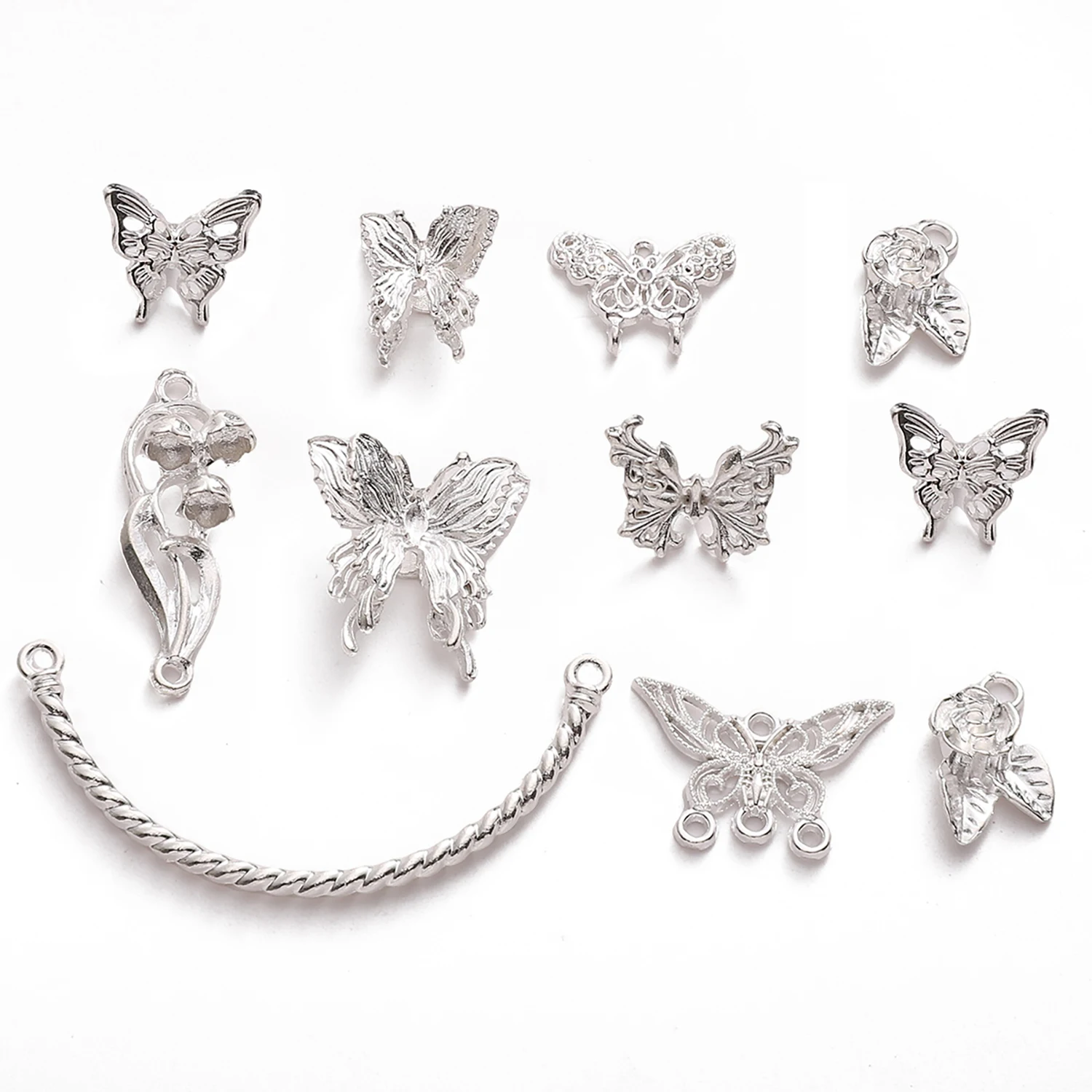 1-5 pieces butterfly beads