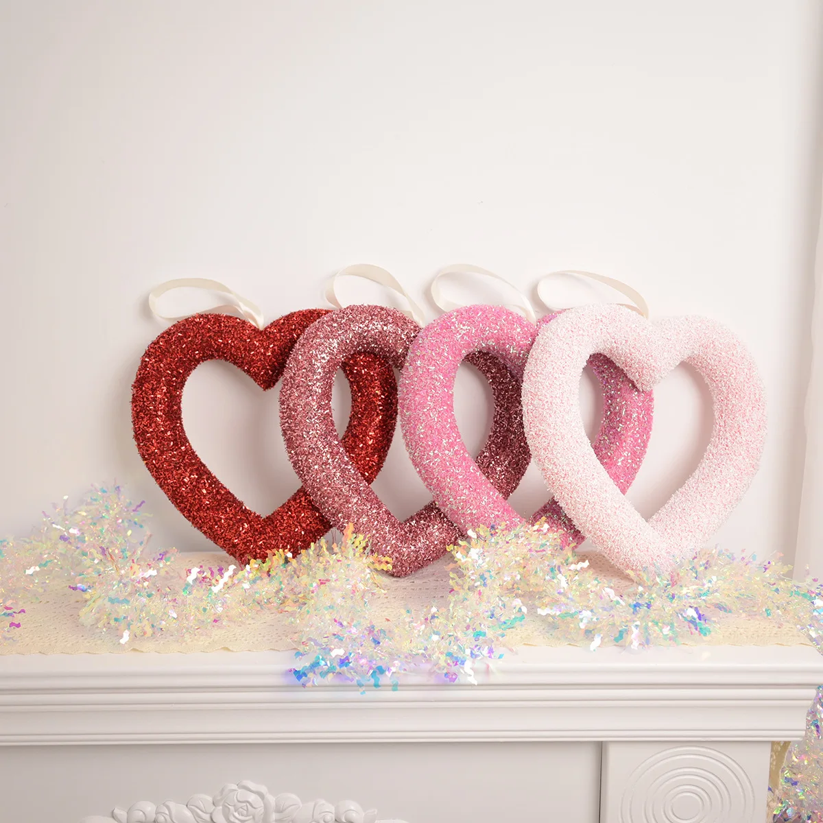 

wedding easter plastic heart guangdong wreaths garlands door decoration Factory
