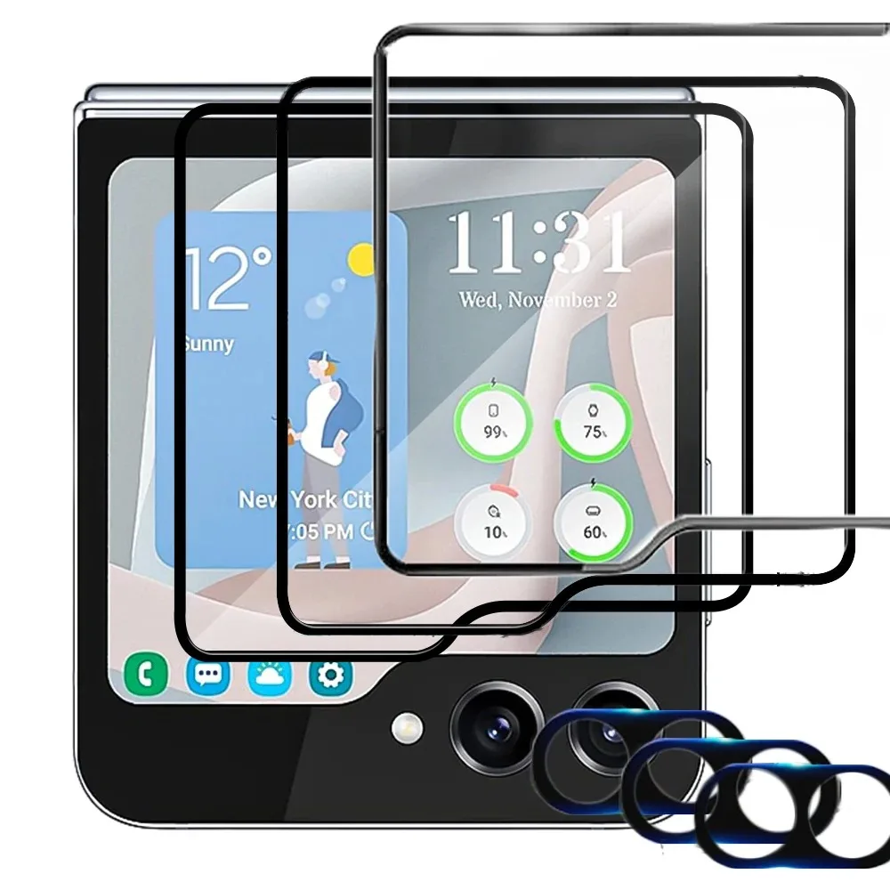 Anti-Spy Back Camera Lens Film & External Tempered Glass Screen Protector