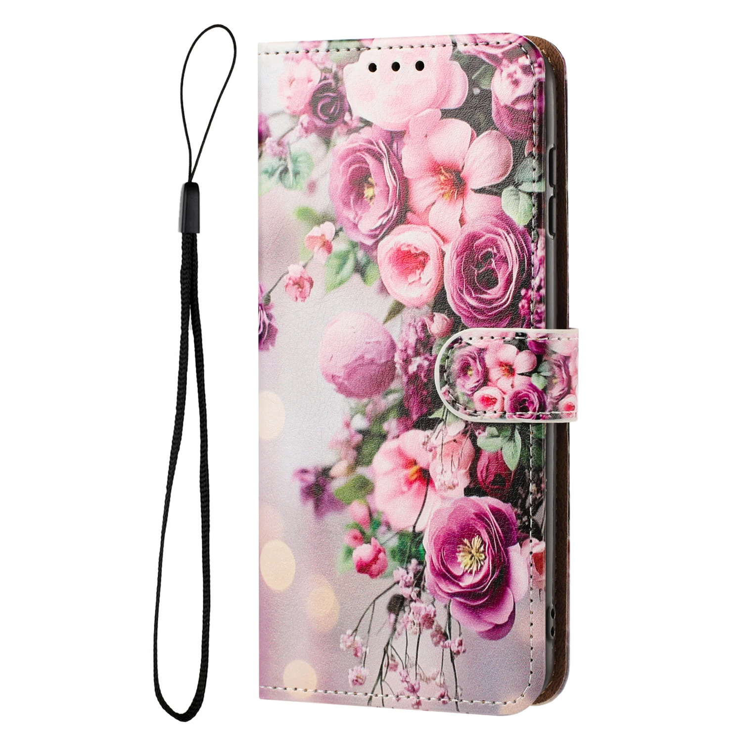 Cute Cat Leather Flip Back Cover - Stylish Phone Case