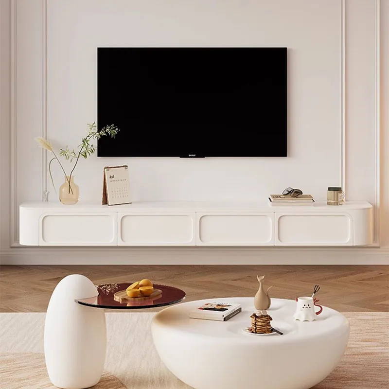 

Sidecboard Modern Tv Cabinet Display Floating White Mainstays Rack Tv Table Storage Wall Meuble Tv Suspendu Theater Furniture