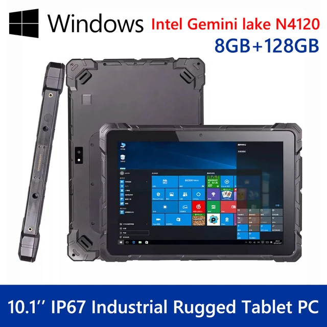 Windows 10 Military Grade Tablet Pc Ip67 Waterproof 10.1 RJ45 Com