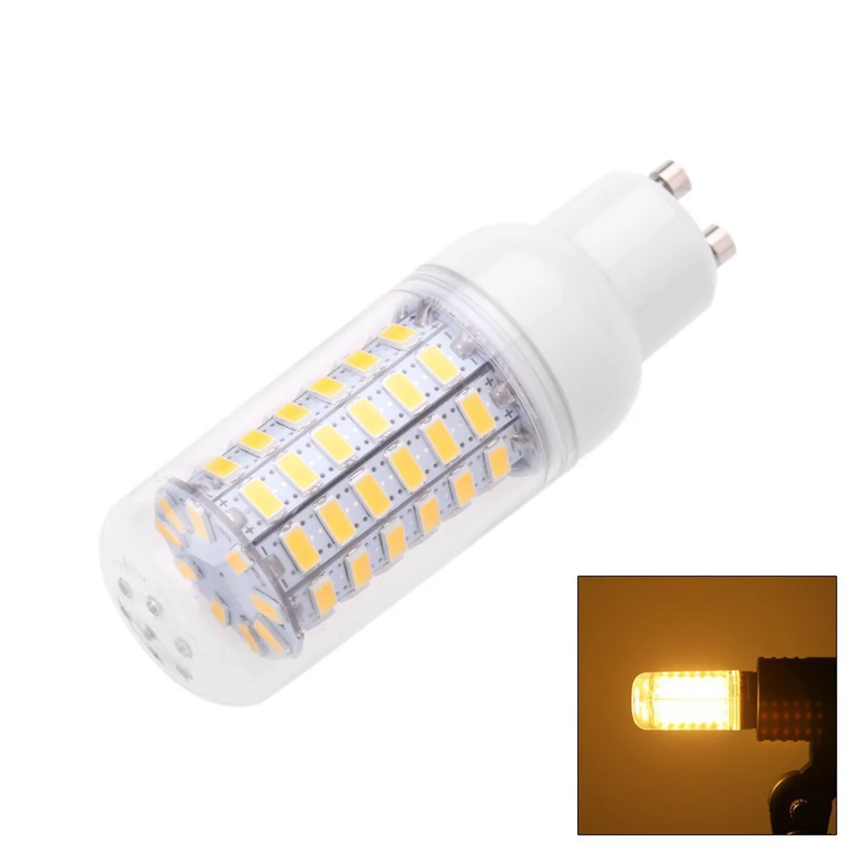 BAAU 8X GU10 10W 5730 SMD 69 LED Bulbs LED Corn Light Lamp Energy Saving 360 Degree 200-240V Warm White