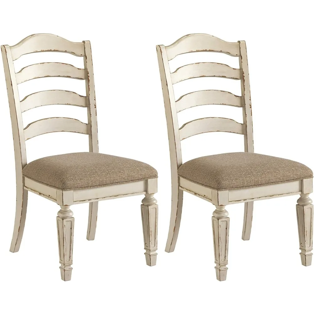 

Realyn Dining Room Upholstered Chair 2 Count, Antique White