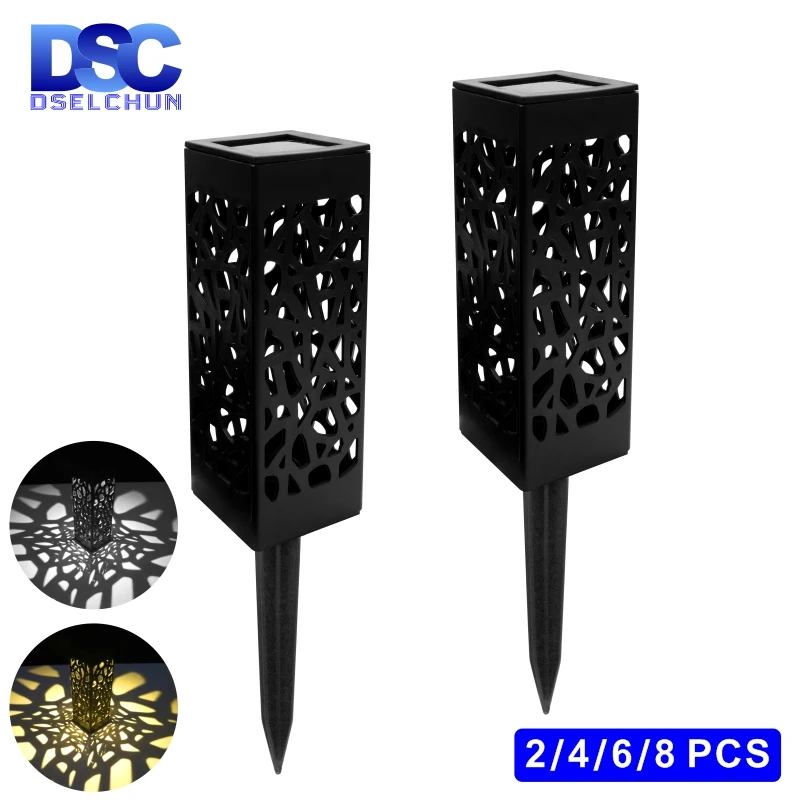 

2/4/6/8pcs Solar LED Lawn Light Outdoor Waterproof Garden Decor Lamp for Pavilion Yard Landscape Buried Lamps Garden Lawn Lights