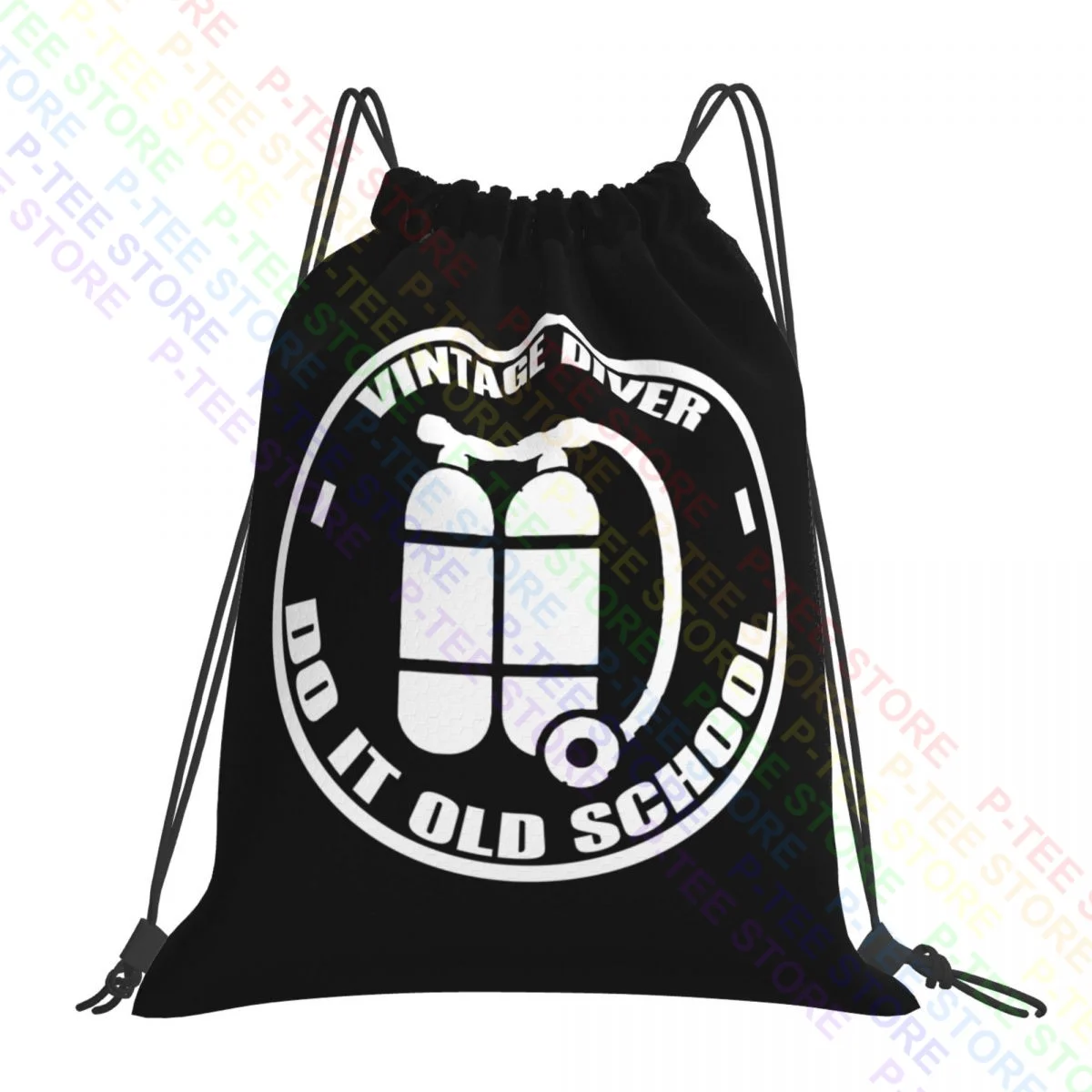 Scuba Dive Diving Twin Hose Rebreather Technical Old School Borse Con Coulisse Borsa Da Palestra Portatile Di Grande Capacità