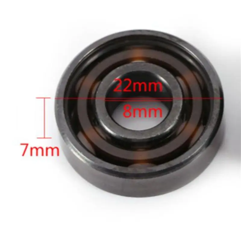 64개 608 베어링 8X22x7mm ABEC-11 하이브리드 6 화이트 Zro2 볼 스케이트보드 베어링 스케이팅 인라인 롤러