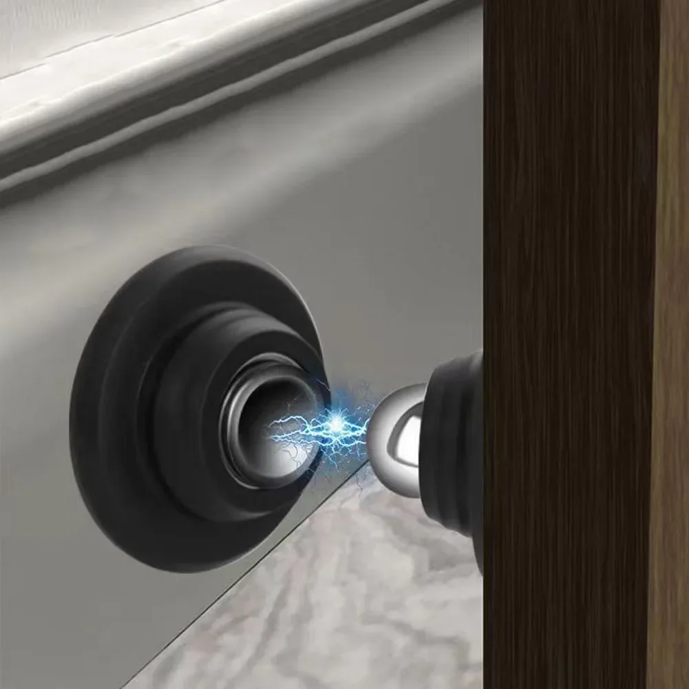 1pcs Silicone Magnetic Door Stop-punch Door Stopper Anti Collision Windproof Doorstop Household Hardware Accessories