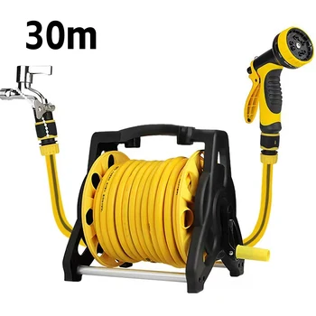 Tuyau d'arrosage de jardin 30M, lavage de voiture, buse haute pression et puissante, pistolet à eau, ensemble de tuyaux de jardinage 1