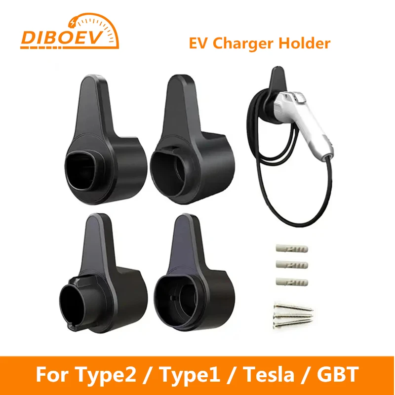 Ev Charger Holder Holster Dock Per Veicolo Elettrico Type2 Type1 Tesla Gbt Cavo Di Ricarica Protezione Extra Leading Wallbox