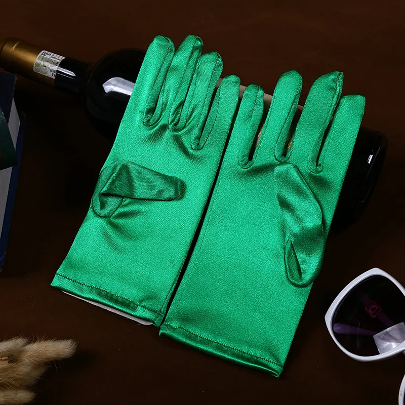 Wedding dress gloves Satin Gloves Bridal Gloves Women Dance Party Wedding Gloves Full Finger Bride Accessories