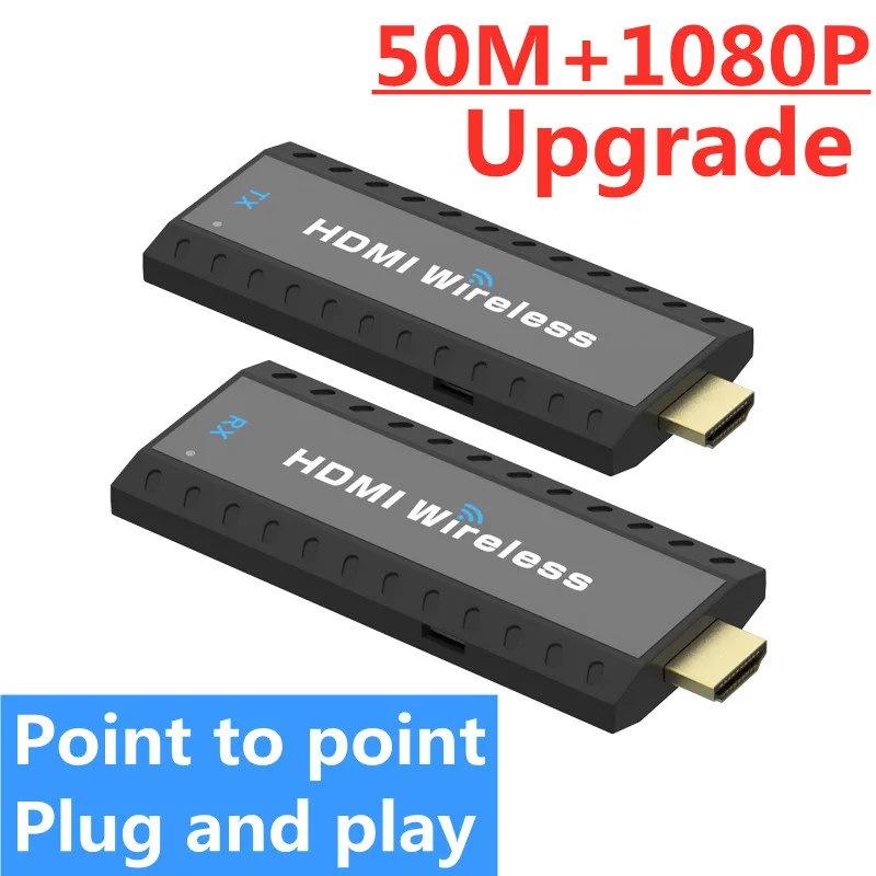 Kits de transmisor y receptor HDMI inalámbrico 5G Full HD 4K @ 30Hz 5GHz  164ft pantalla inalámbrica Dongle Plug and Play Streaming Laptop -  AliExpress