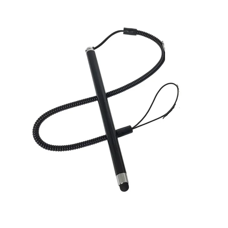 자동차 GPS 네비게이션 터치 스크린 드로잉 펜 스위치 OLED 키트 세트 케이스 홀더용 스프링 로프가 있는 분실 방지 정전식 스타일러스