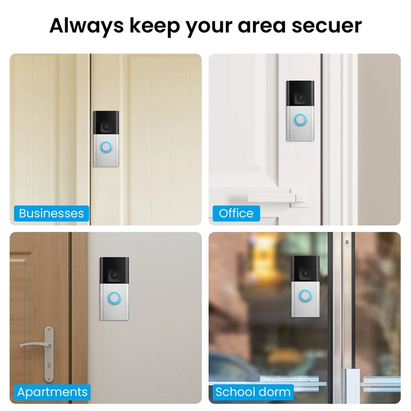 ABBO-No-Drill Video Doorbell Mount For Video Doorbell 3/3 Plus/4,Battery Plus/Pro,Doorbell Mounting Holder Accessory