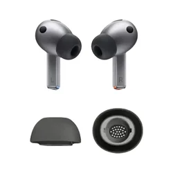 Premium Silicone Ear Tips for Enhanced Comfort and Sound Quality (2 Pairs Black)