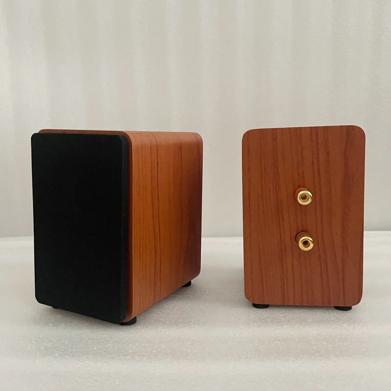 Diy Bookshelf Speaker Box Hifi Áudio de Madeira Chassis Passivo Amplificador Home Case Pequeno 25