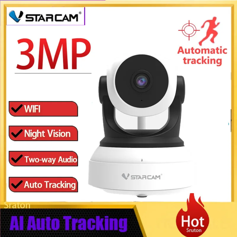 

Беспроводная Wi-Fi IP-камера Vstarcam C7824WIP 720P, видеоняня, домофон с функцией ночного видения