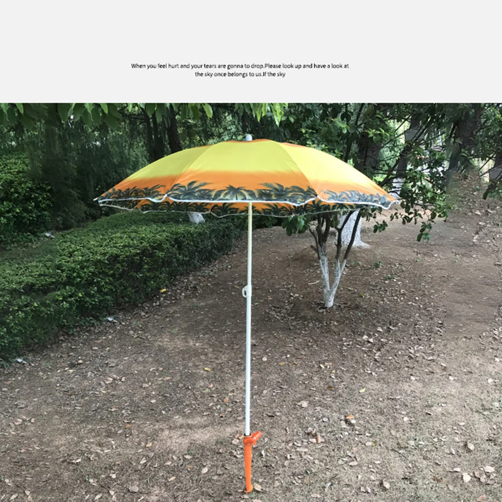 Umbrella Spike Beach Umbrella Sand Ground Anchor Stretch Stand Holder Base For Fishing Pole Sun Beach GardenPatio