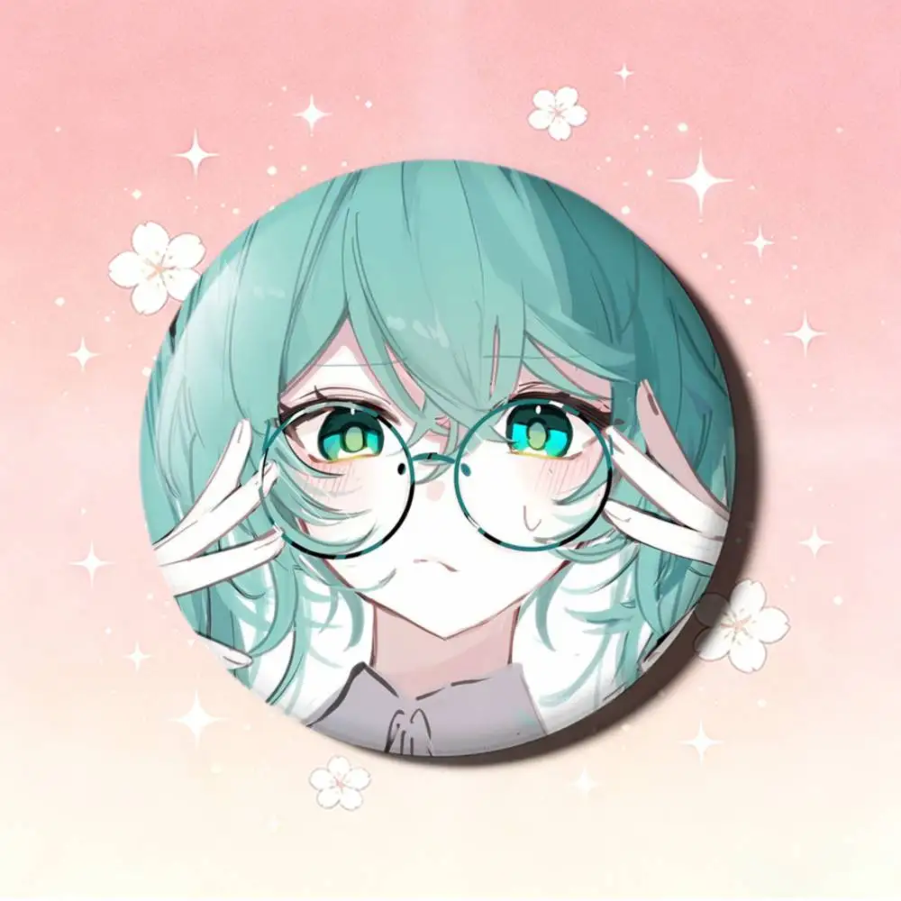 애니메이션 M-MIKU 레이저 배지 크리에이티브 핀 브로치 가방 옷 모자 장식 선물 팬 수집품
