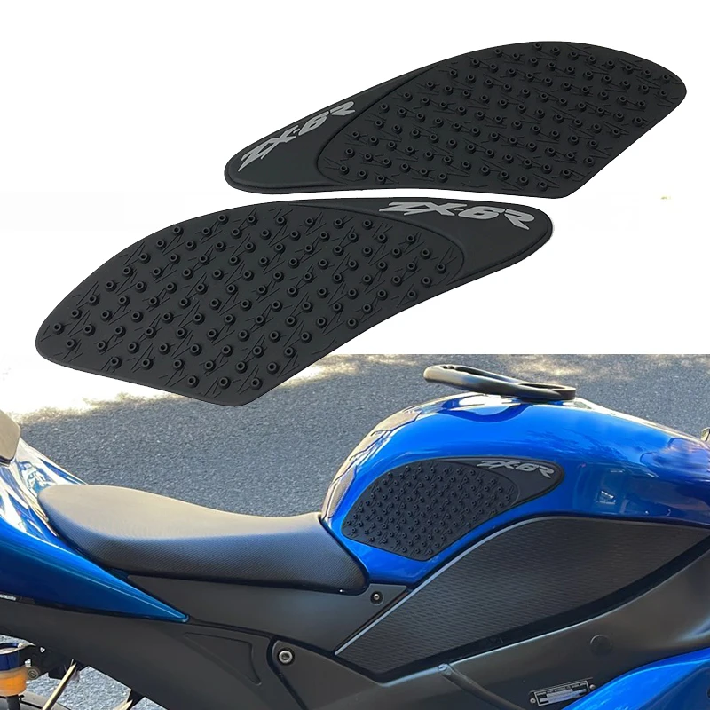

Motorcycle Decal Gas Knee Grip Traction Side Fuel Tank pad Tank Pads Protector Stickers For Kawasaki ZX-6R ZX 6R 2007 2008
