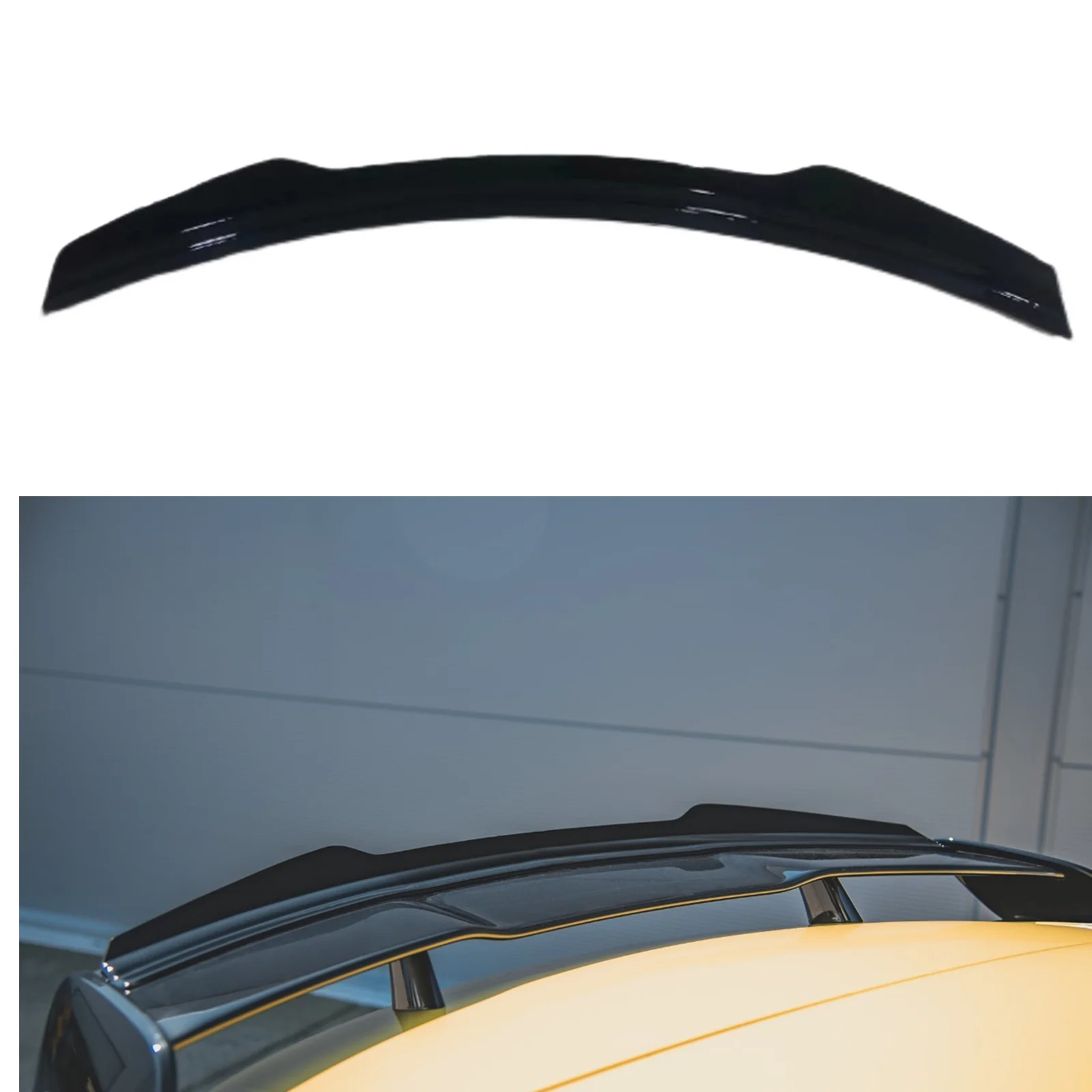 

Задний спойлер A45S для Mercedes-Benz A Class AMG A35 Hatchback 2019-2022, глянцевый черный разделитель крышки багажника, окна, крыши