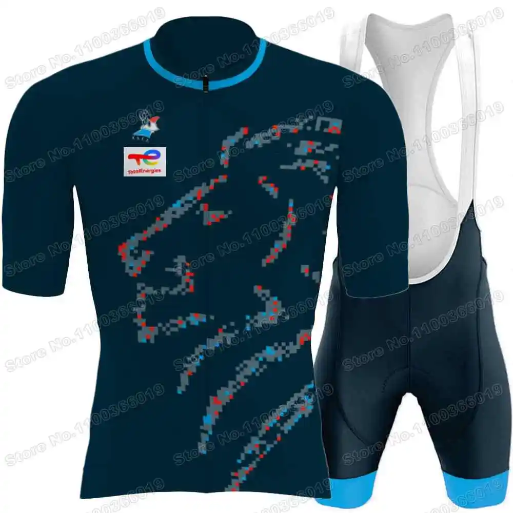 Luxembourg National Team Cycling Jersey Set Men Cycling Clothing Summer Road Bike Shirt Suit Bicycle Bib Shorts MTB uniform