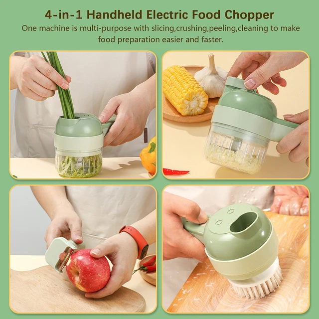 Multifunctional Electric Chopper Cutter  4in1 Multifunctional Electric  Vegetable - Kitchen Knives - Aliexpress