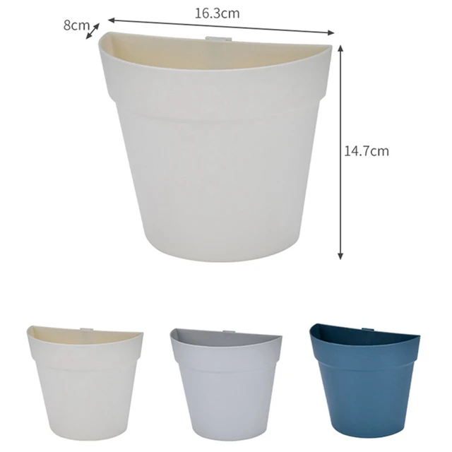 Kerti Kiegészítők Falra Szerelt Lógó Növényi Edény Kreatív Félkör Alakú Ültetvényes Beltéri Virágáru Lófalat Ültető - Image 5