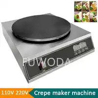 110V 220V Commercial Electric Crepe Making Machine Digital Temperature Control Pancake Machine Frying Machine Baking Machine 1