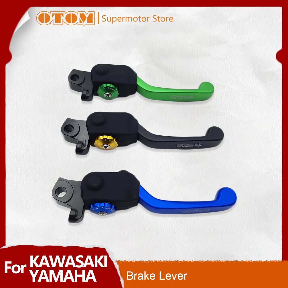 

OTOM Motorcycle Front Brake Lever Pivot Brake Motocross Foldable Handle Lever 7 Gears Adjustable For YAMAHA YZF WRF KAWASAKI KXF