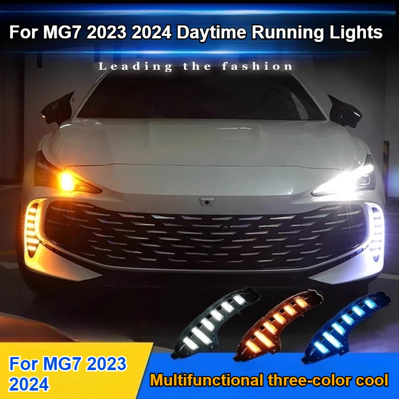 For MG7 2023 2024 Daytime Running Lights Modification Daytime Driving Lights Flowing Driving Decorative Lights detail image 2