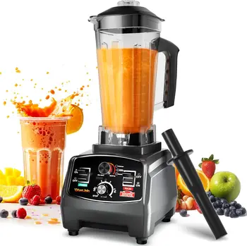 Professional Blender, Commercial Blender for kitchen Max 1800W High Power Home and Commercial with Timer 1