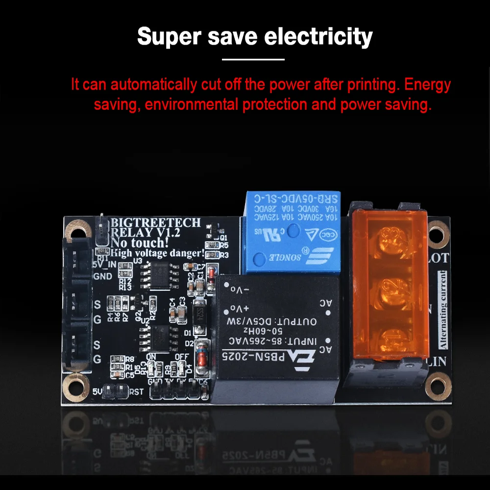 Bigtreetech-relé V1.2 Desligamento Automático Módulo de Desligamento após Impressão para Skr V1.4 Skr Mini e3 V3.0 Cr10 Peças da Impressora 3d - Imagem 4