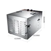 10 Layer Fruit Dryer Food Dehydrator Meat  Seafood Food Processing Machine Commercial Household Vegetables Kitchen Appliances 3