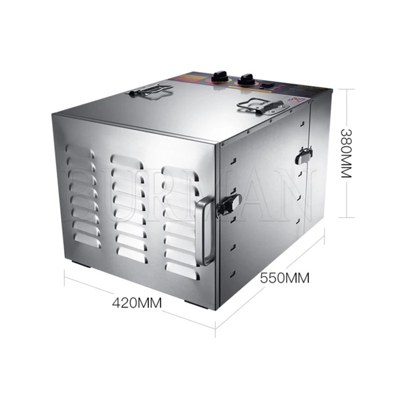 10 Layers Food Dehydration  Vegetables  Fruit Dryer Stainless Steel Commercial Household 3