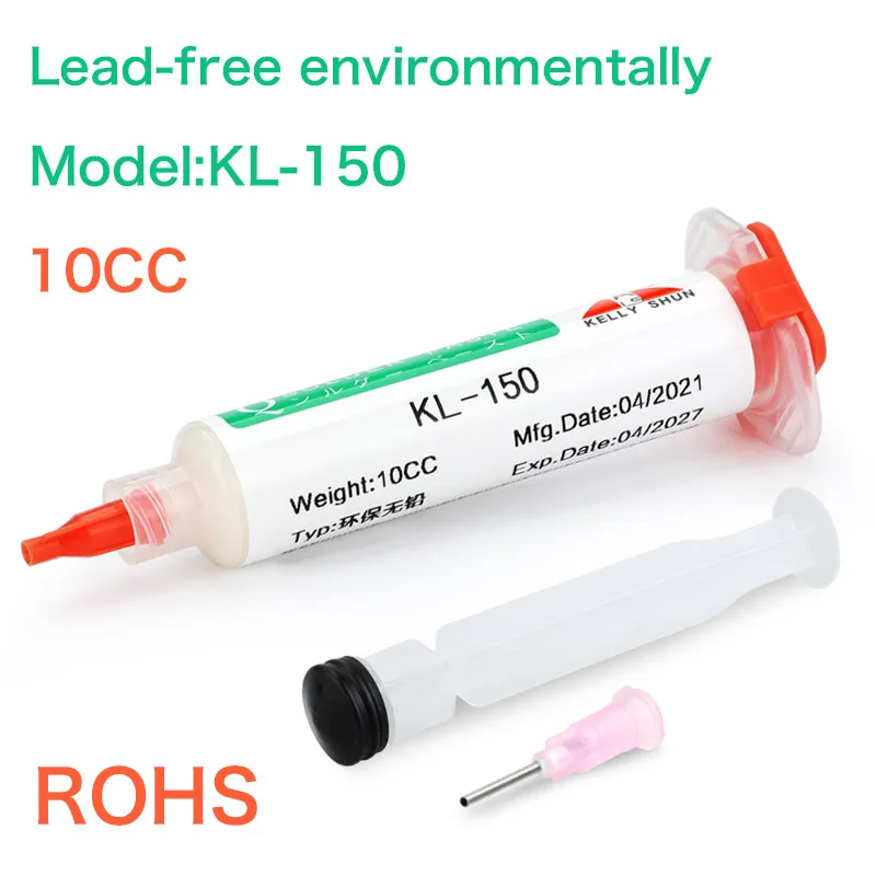 

Kellyshun KE-150 Syringe Welding Flux Lead-free Environmental Protection Welding And Repair Soldering Flux For Soldering