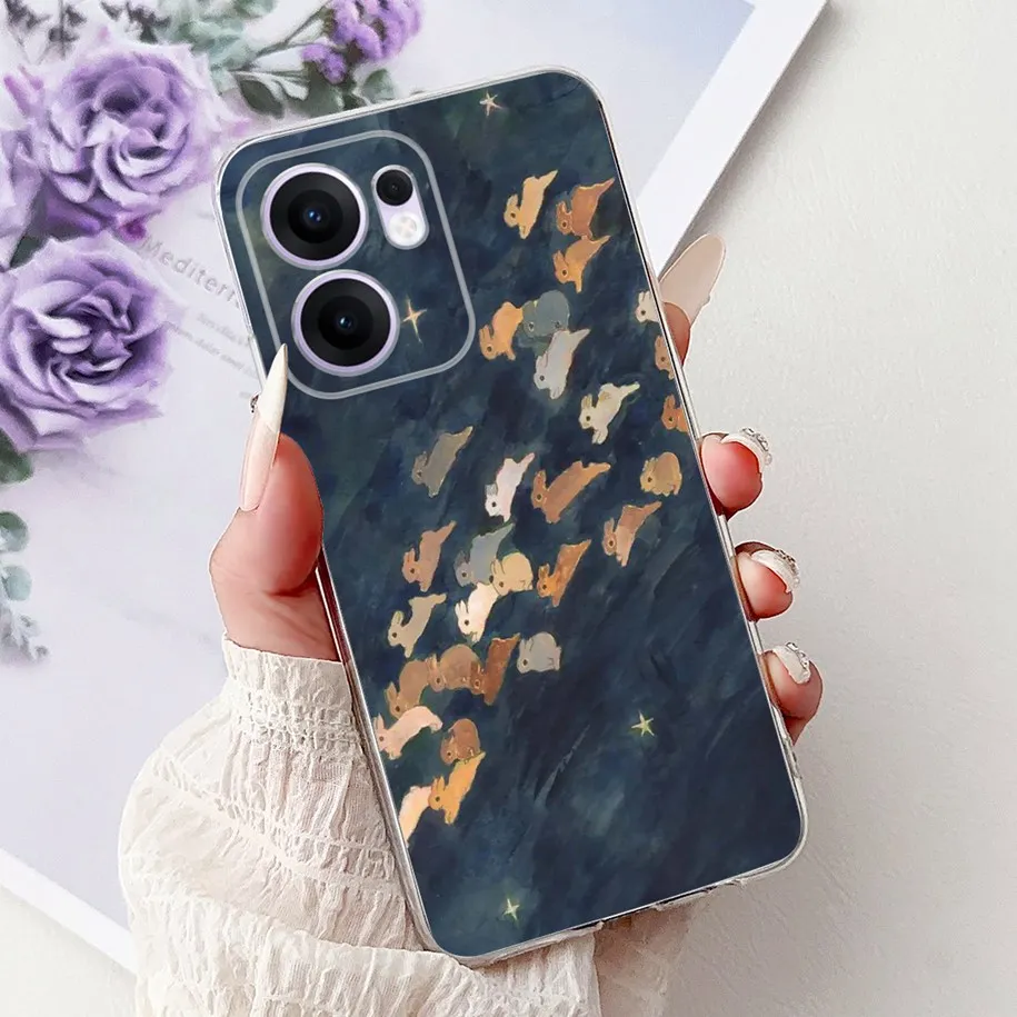 Stylish Floral Butterfly Transparent Silicone Case