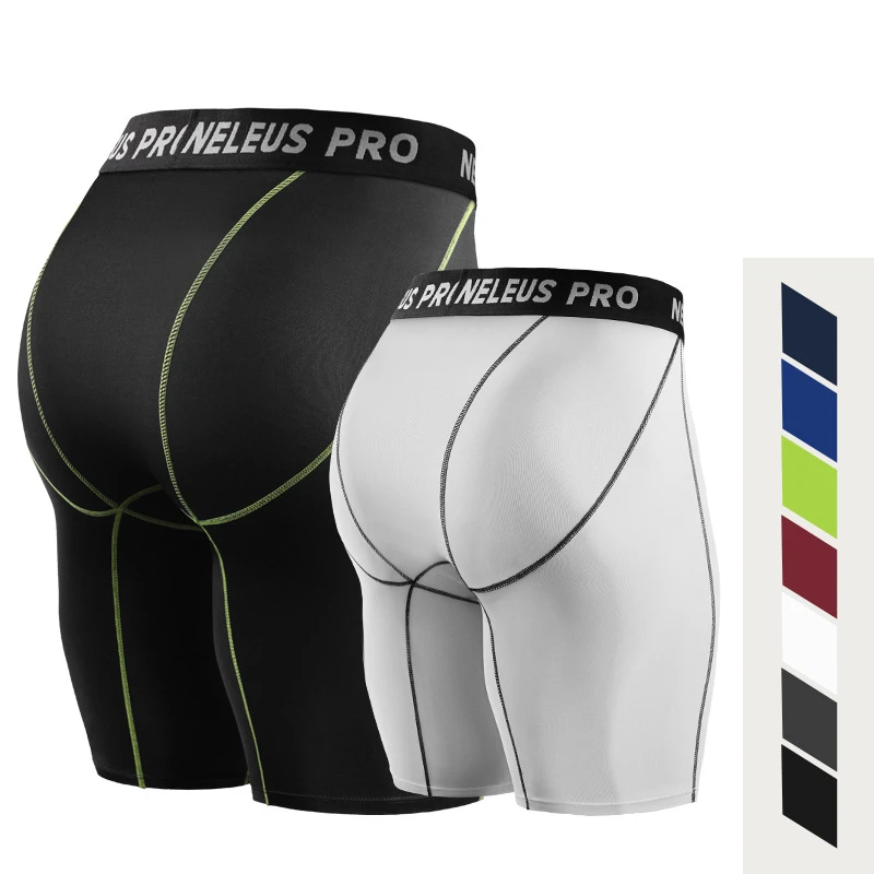 Men's Tight Fitness Shorts Basketball Leggings Quick-drying S-4XL