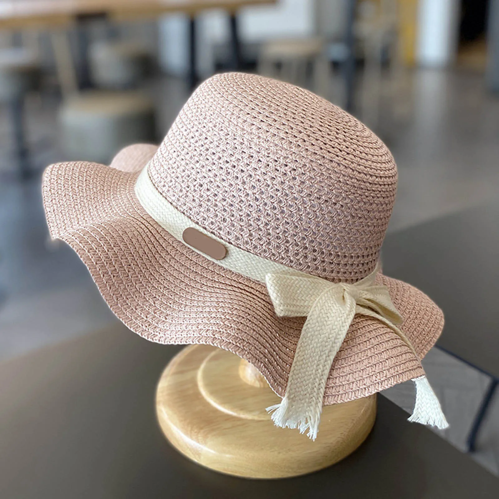 Children's Girls Sunscreen Hat Summer Bow Sun Hat Straw Braided Beach Sun Girls And Gloves Boys Hats And Caps