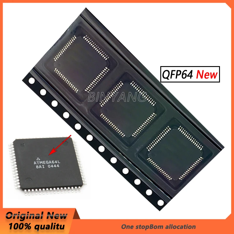 

(1 шт.) 100% Новинка Φ ATMEGA64L QFP64 ATMEGA64L-8AI чипсет