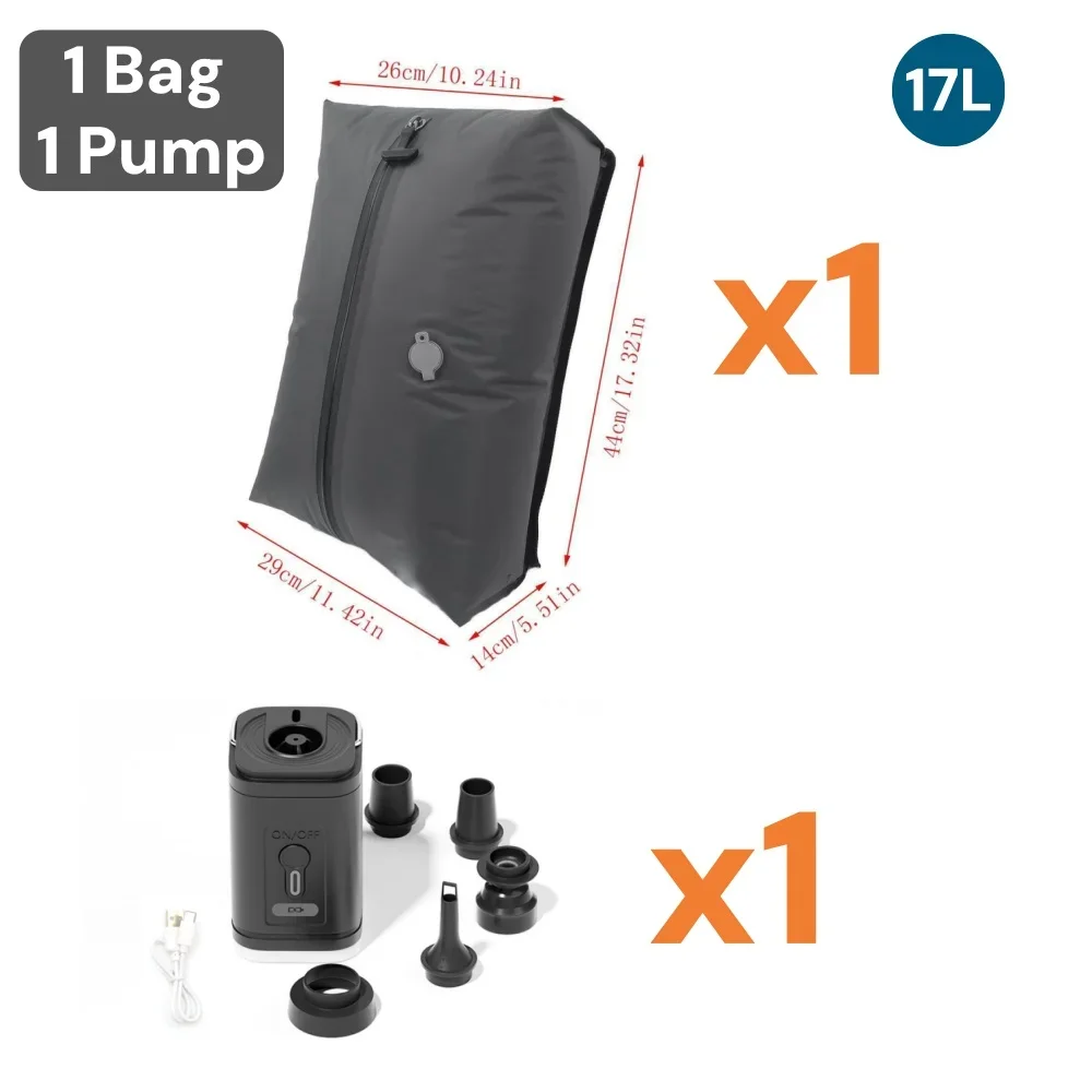 Travel Essentials Vacuum Storage Bags: Space-Saving Compression Packing Cubes and Clothes Organizer