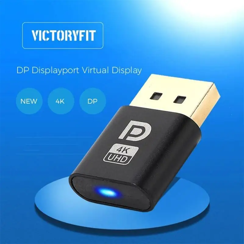 

Virtual Display Adapter 4K Headless Ghost Emulator DP Display Port Dummy Plug Connector EDID For Video Card Mining