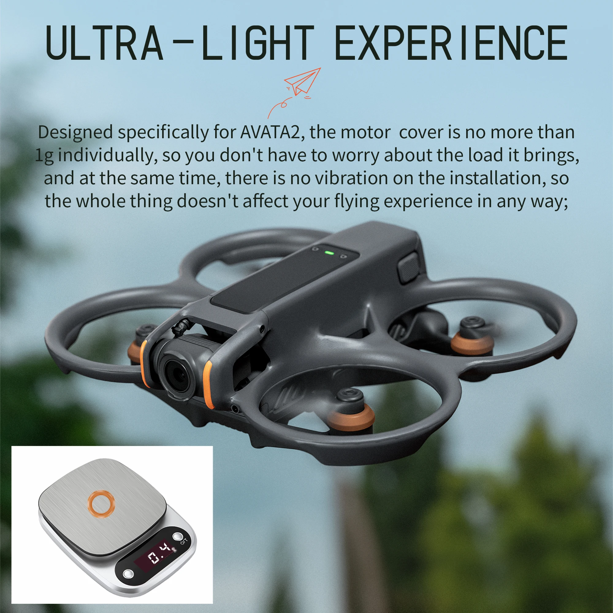 Drone Accessories STARTRC Motor Cover for DJI Avata 2 Accessories Motor Protective Cap Anti-Collision Dustproof Lightweight Engine Protector