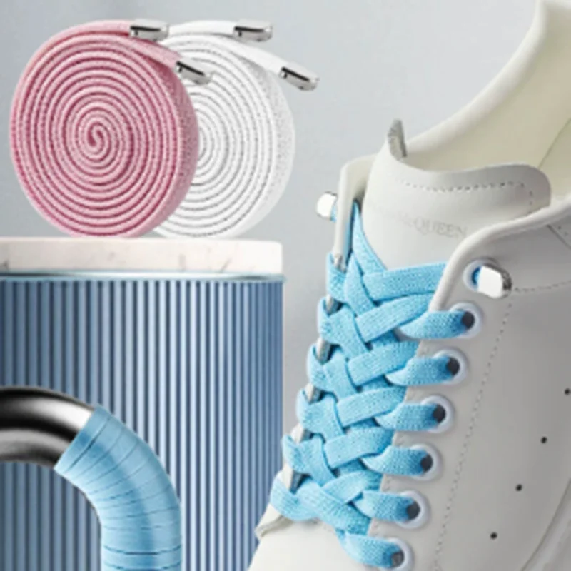Elastic No-Tie Shoelaces for Kids and Adults - Quick and Easy Outdoor Unisex Solution