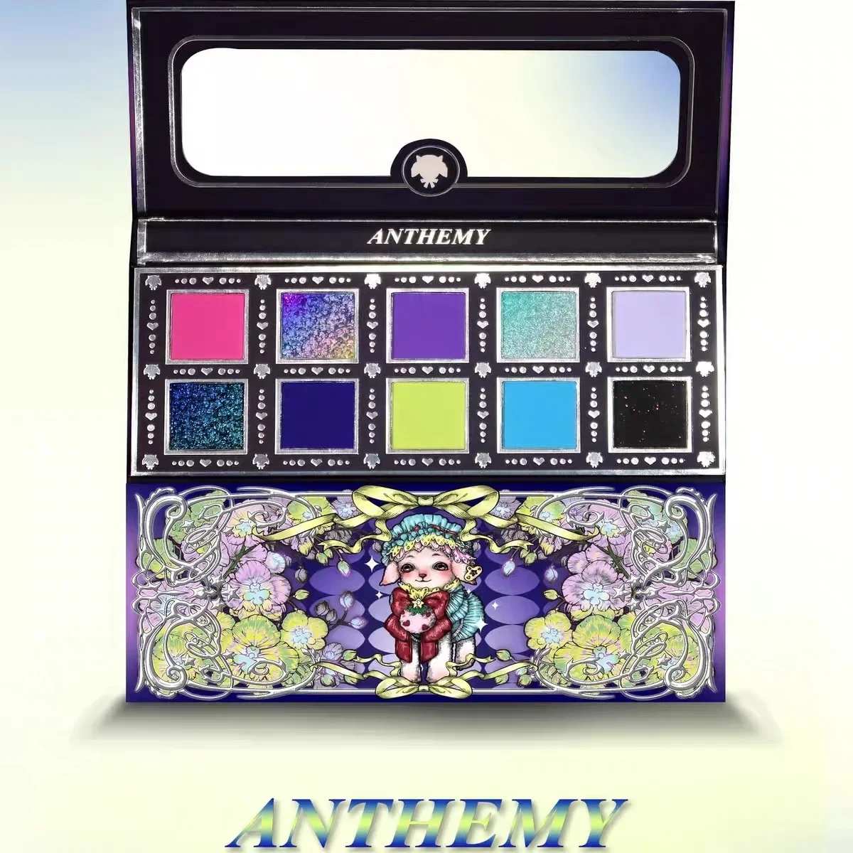 Anthemy 10 Colors Scale Chameleon Eyeshadow Palette Matte Glitter Waterproof Long Lasting Cosmetics  Women Eye MakeUp Pallet 5