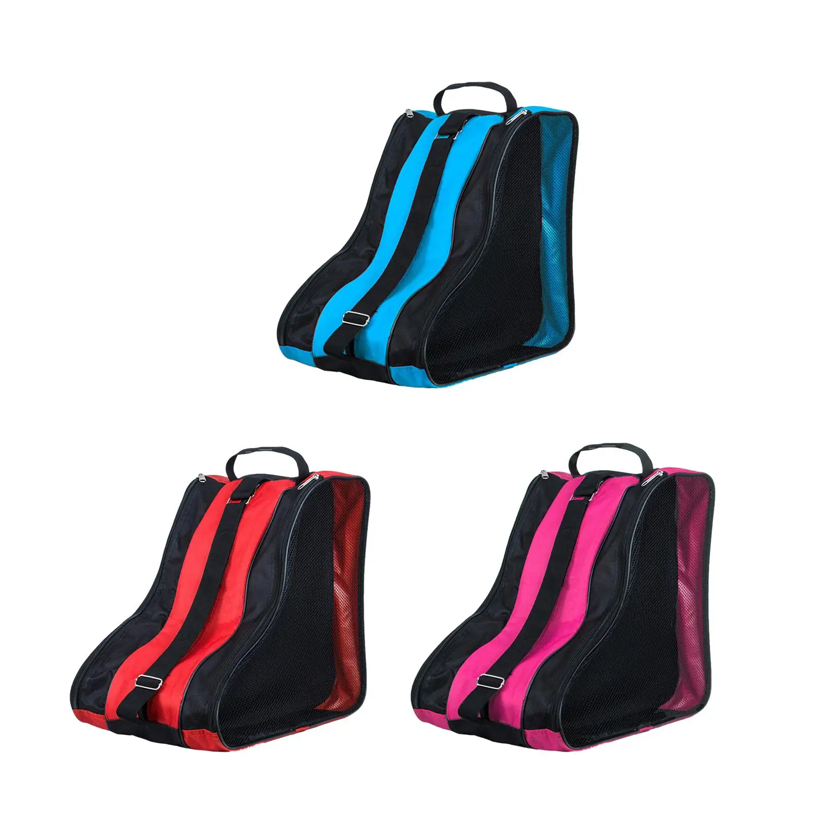 

Roller Skate Bag Durable Adjustable Shoulder Strap Ice Skating Bag for Ice Hockey Skate Quad Skates Figure Skates Inline Skates
