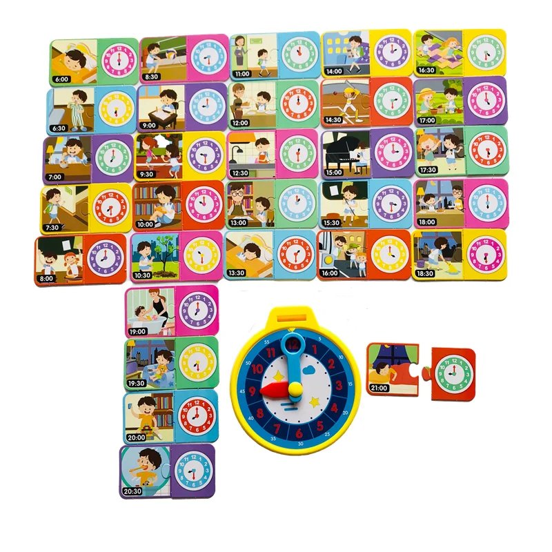Рисунок 3 - Обучающие временные флэш-карты с часами для детей